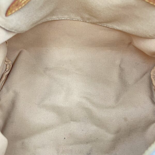 Azur Damier Speedy White Top Handle Bag, Gold hardware - Image 7