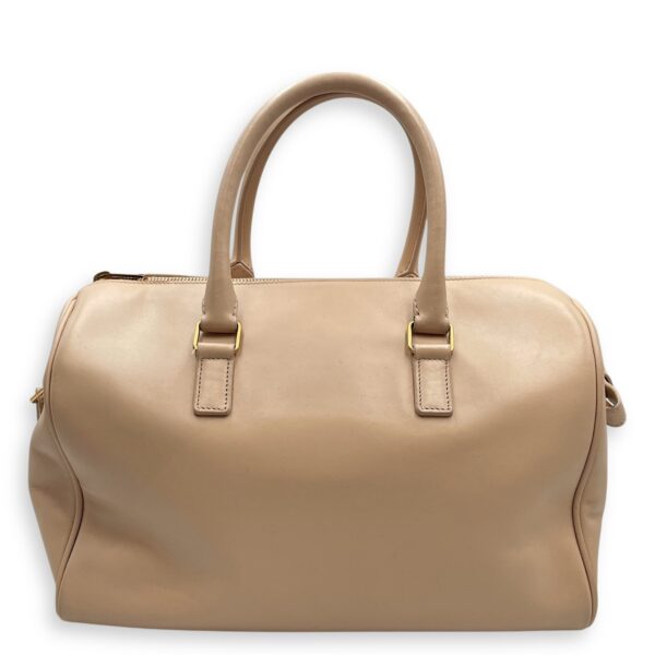 Boston Beige Shoulder Bag in Calfskin, Gold hardware - Image 3