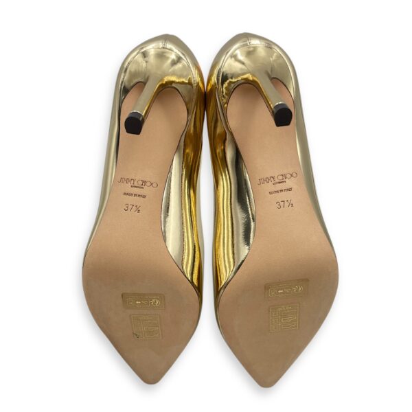 Romy 85 37.5 Metallic Gold Heels - Image 5