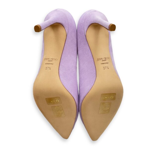 Romy 85 Suede 37.5 Purple Heels - Image 5