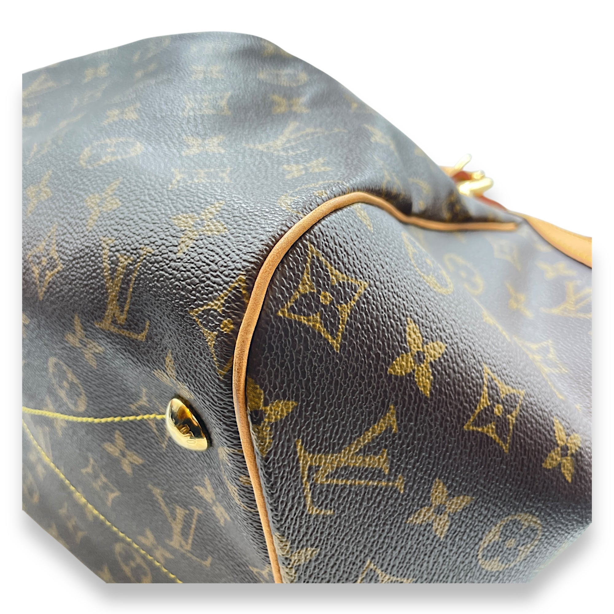Tivoli GM Monogram Brown Top Handle Bag in Canvas, Gold hardware - Image 9