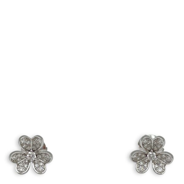 Frivole Mini Model Earrings in White Gold