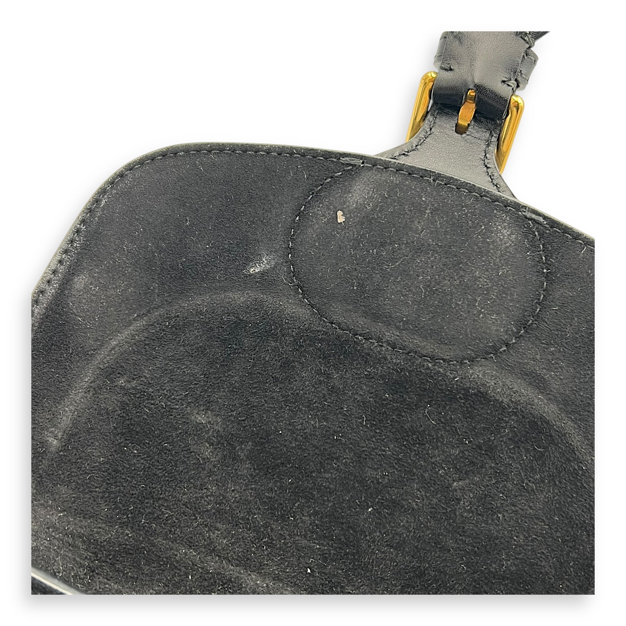 Bobby Shoulder Bag Small Black in Calfskin, Gold hardware - Image 7