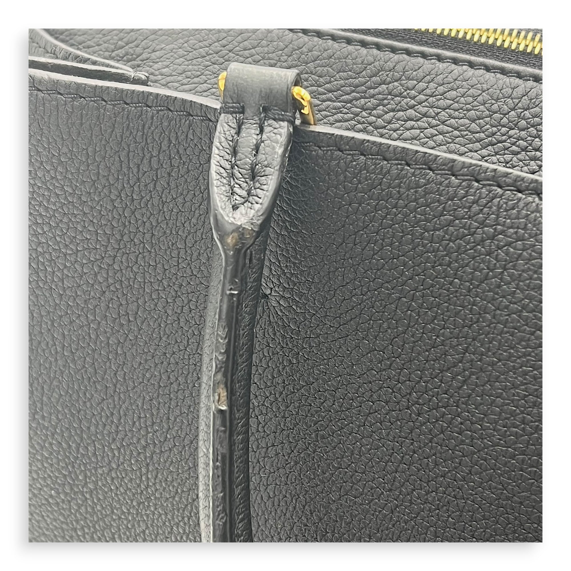 Lock Me Top Handle Bag Black in Calfskin, Gold hardware - Image 10