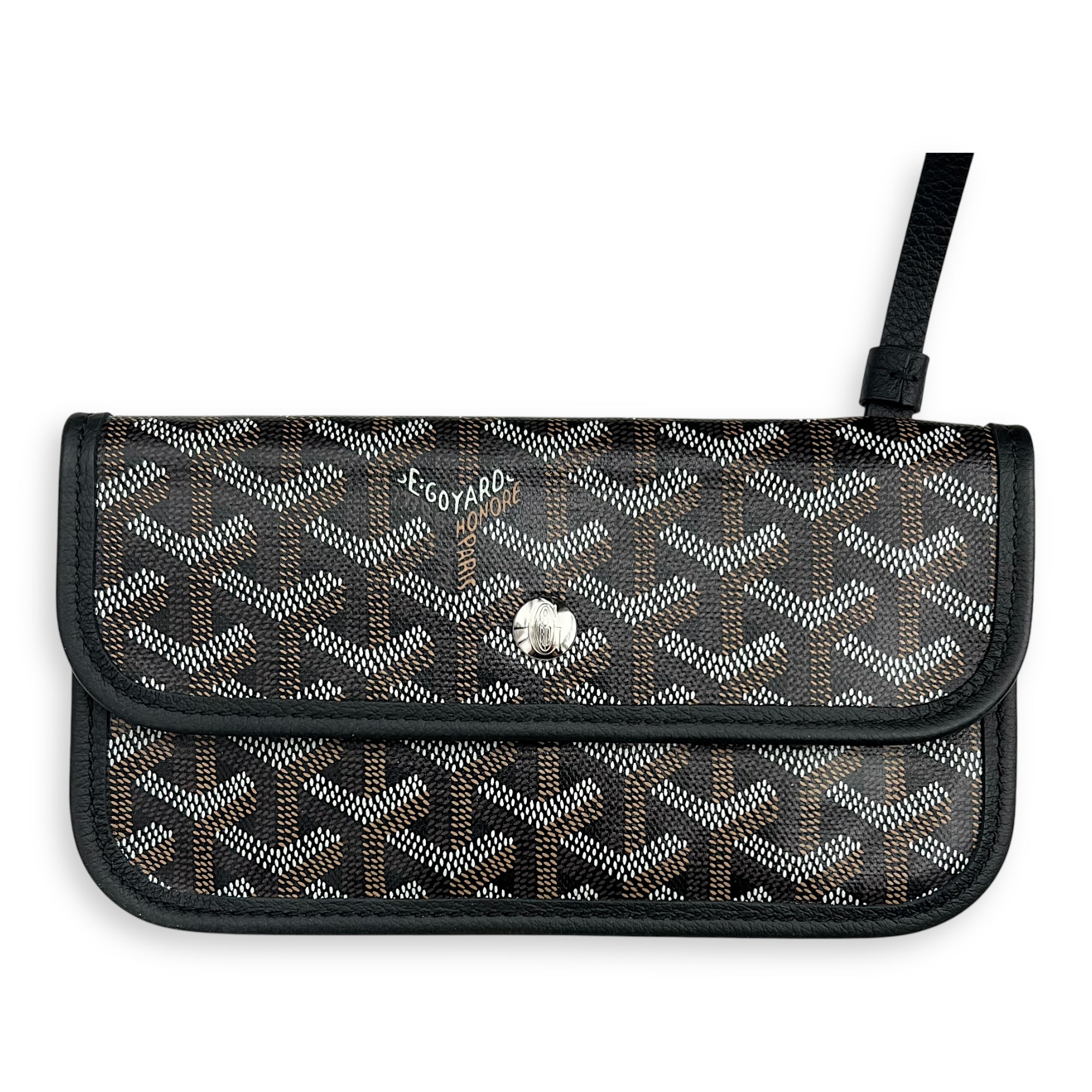 Saint Louis Tote Bag GM Black in Monogram Coated Canvas, Silver hardware - Image 9