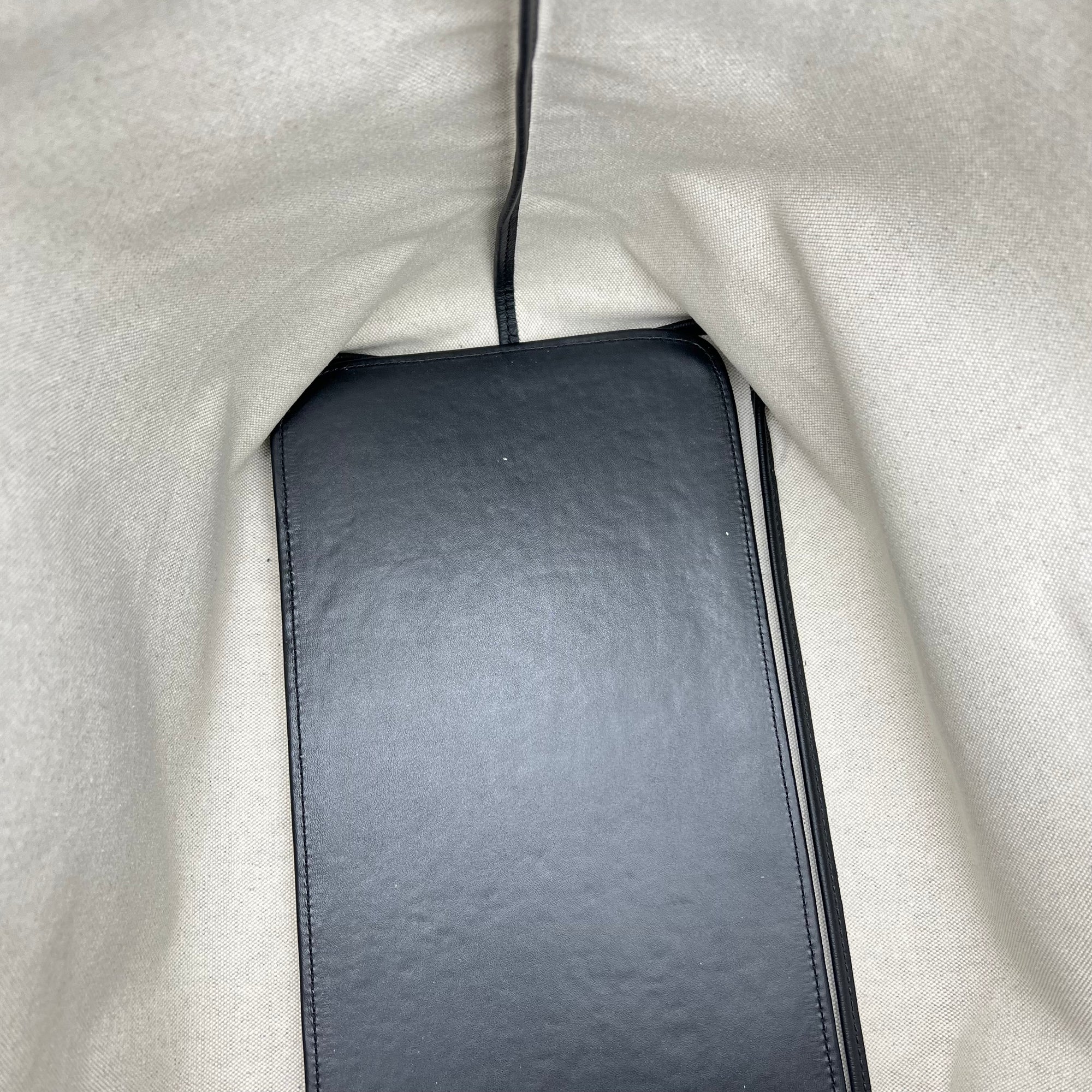 Saint Louis Tote Bag GM Black in Monogram Coated Canvas, Silver hardware - Image 10