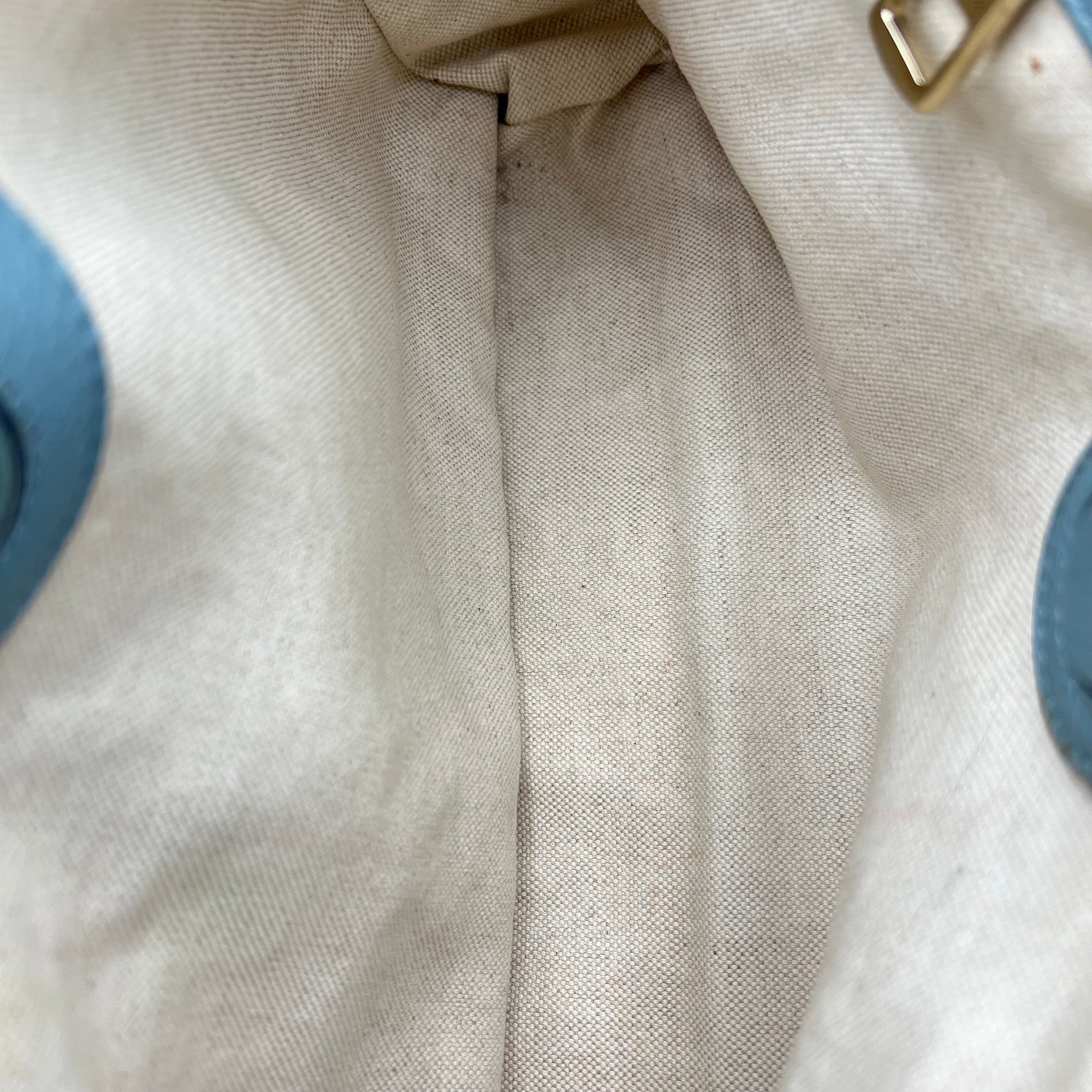 Bamboo Top Handle Bag Blue in Calfskin, Gold hardware - Image 19