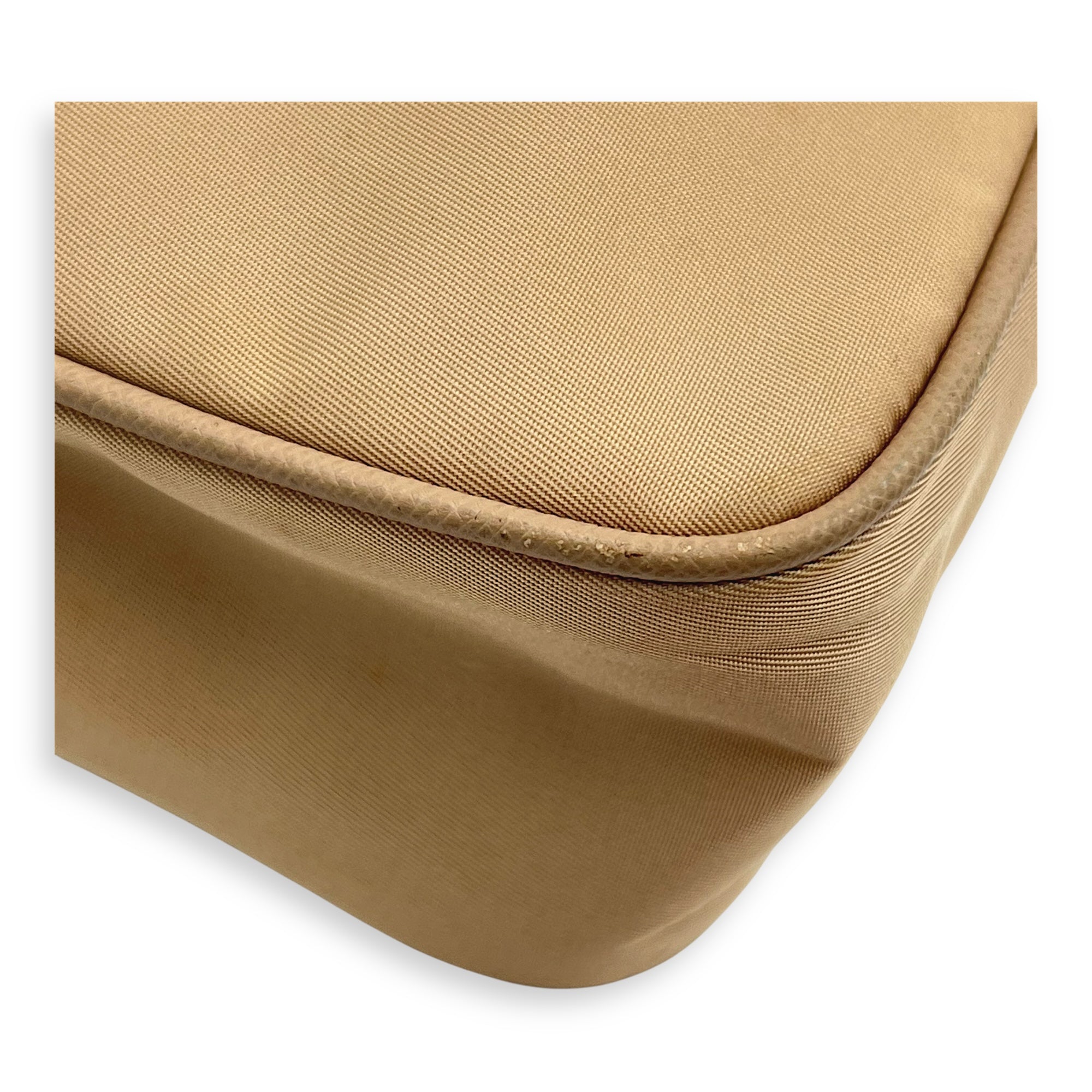 Re-Edition 2005 Shoulder Bag Beige in Re-Nylon, Silver hardware - Image 8