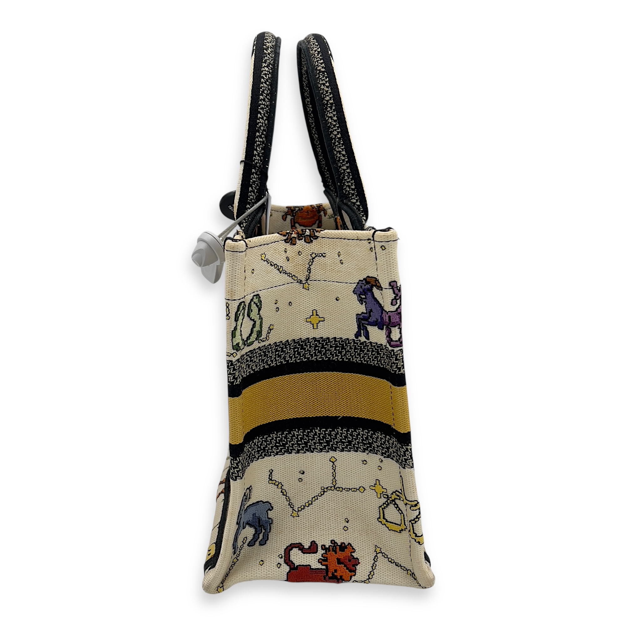 Book Tote Small White Tote Bag in Canvas - Image 5