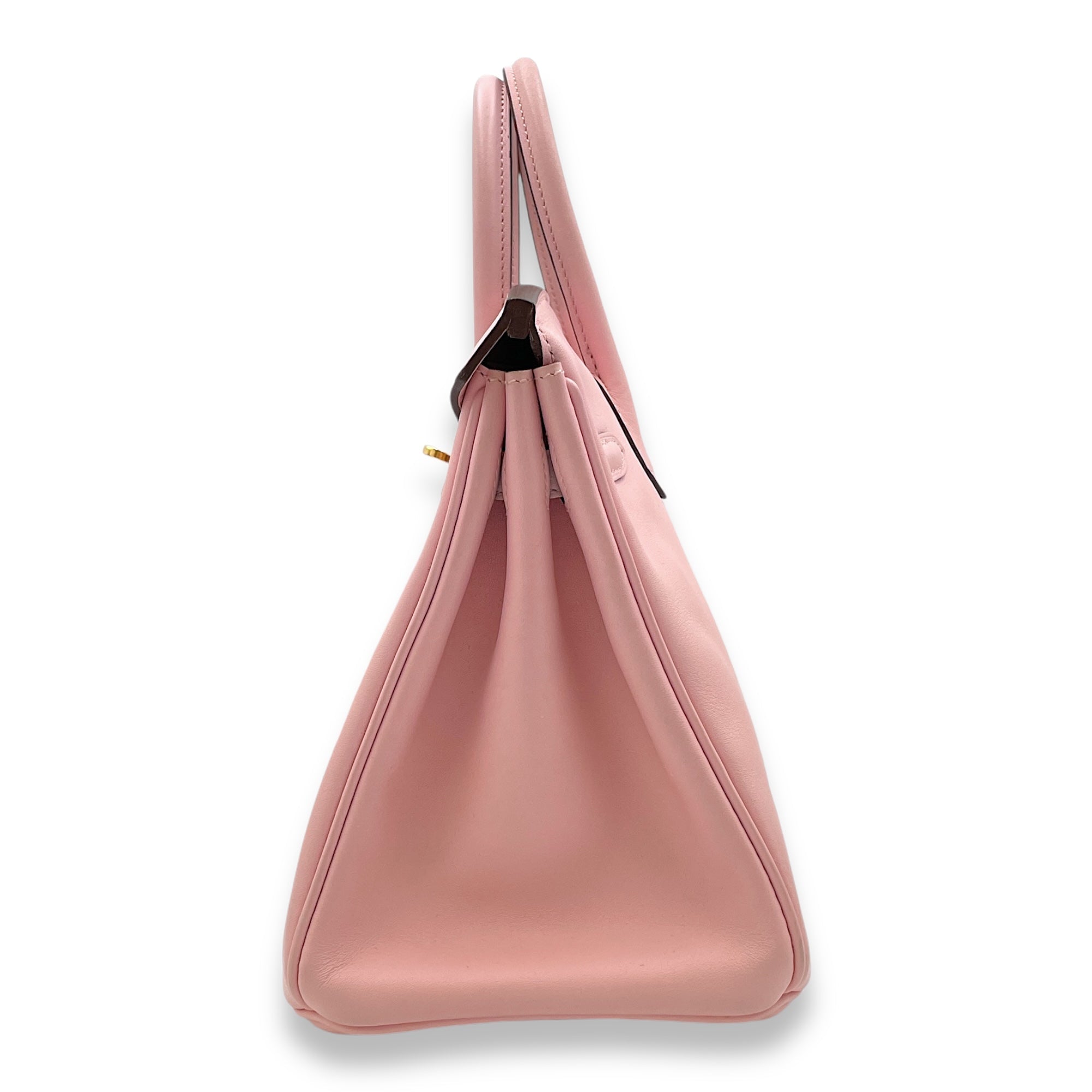 Birkin 25 Rose Sakura in Swift, Gold hardware - Image 4