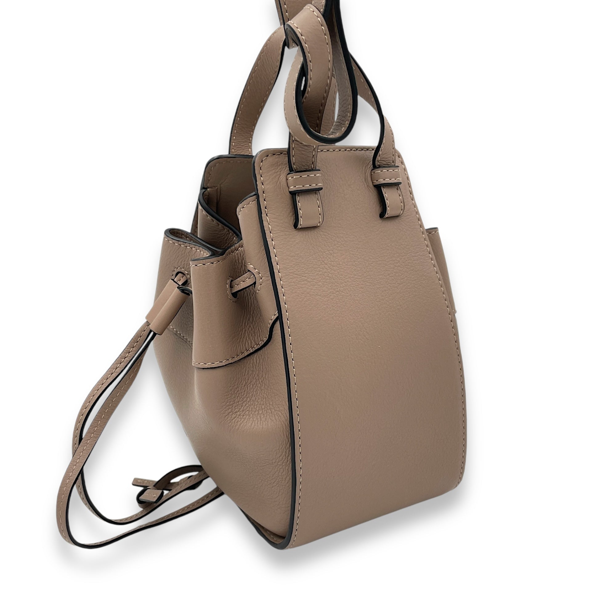 Hammock Mini Brown Top Handle Bag in Calfskin, Gold hardware - Image 5