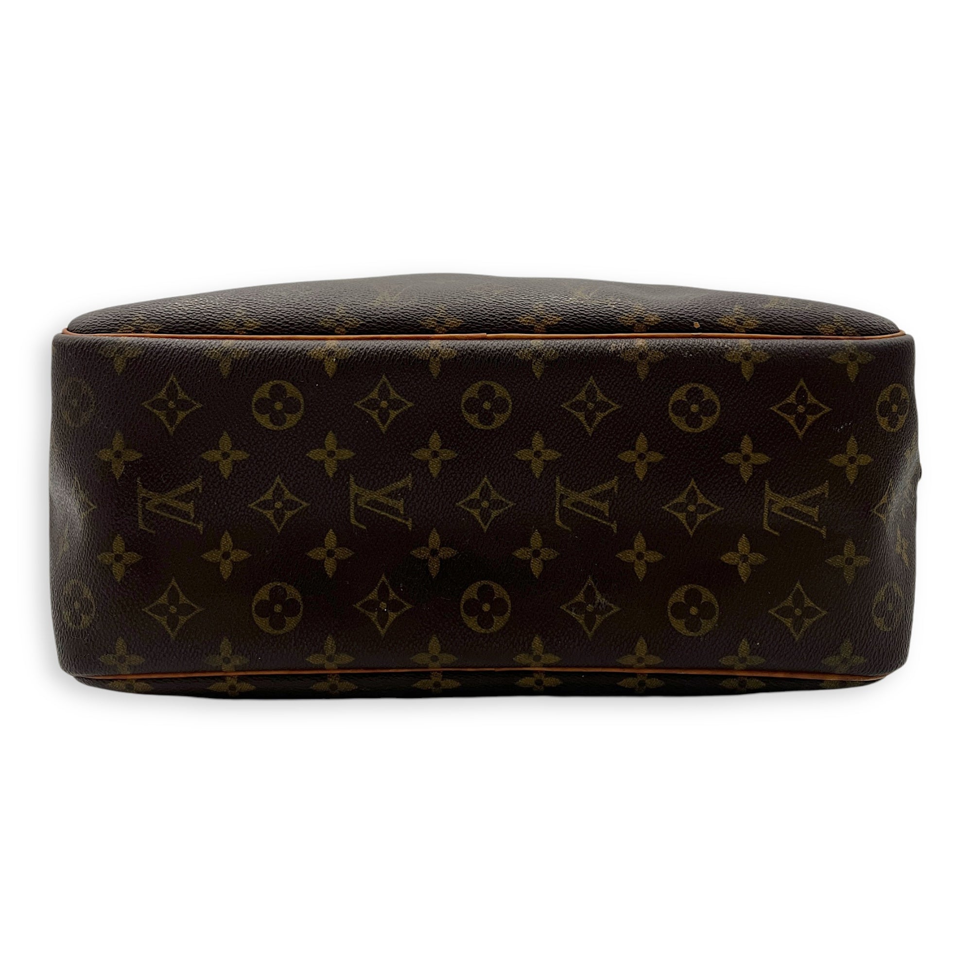 Deauville Top Handle Bag Brown in Monogram Coated Canvas, Gold hardware - Image 6