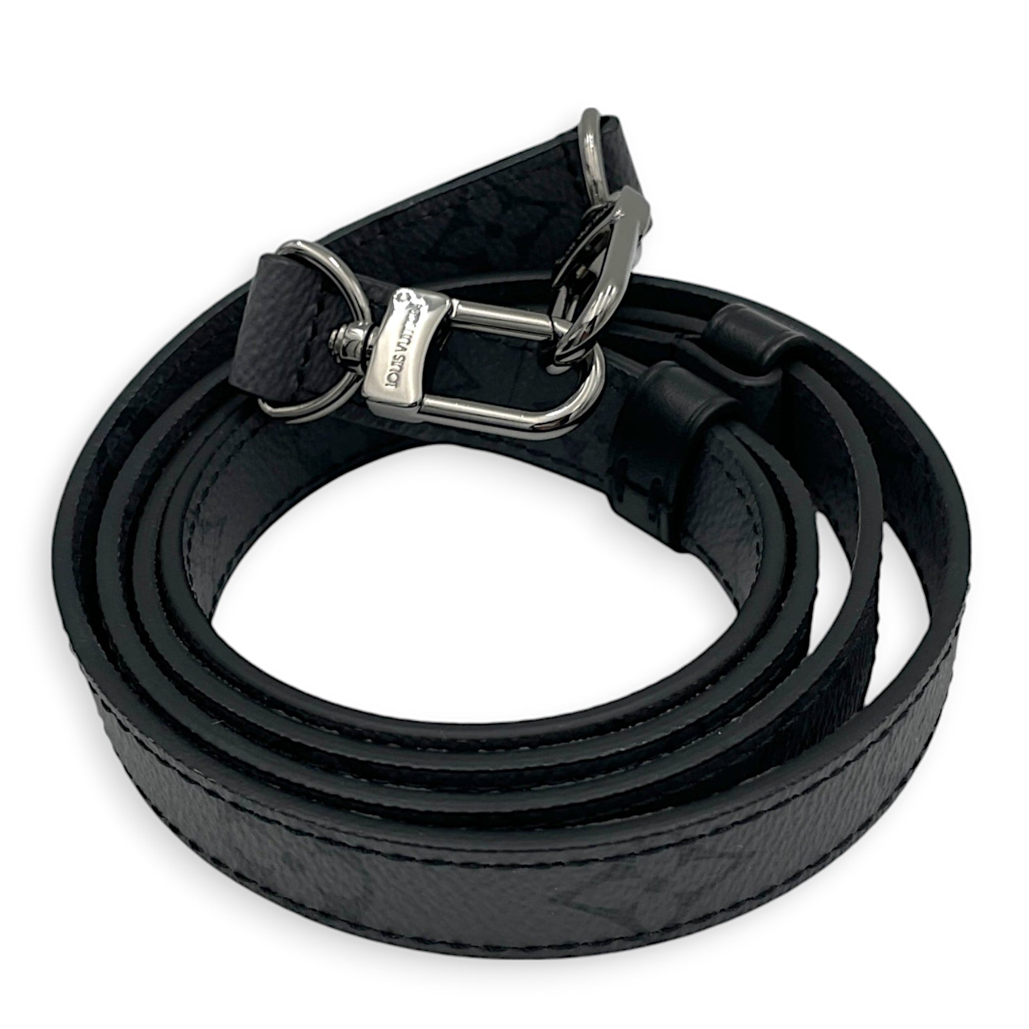 Keepall XS Grey Top Handle Bag in Monogram Coated Canvas, Silver hardware - Image 12