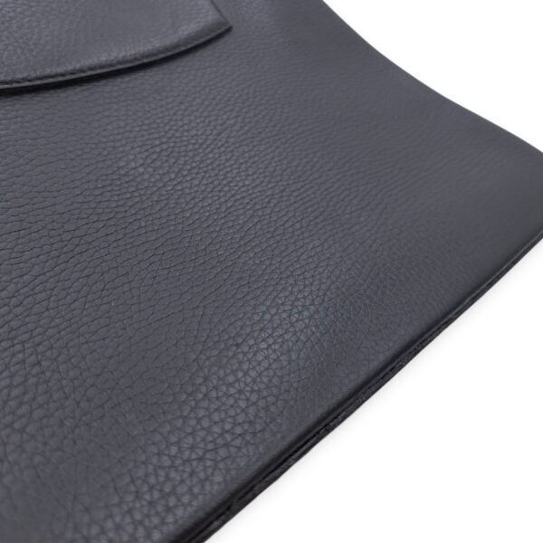 Capucines Black Crossbody in Python Leather, Silver hardware - Image 18