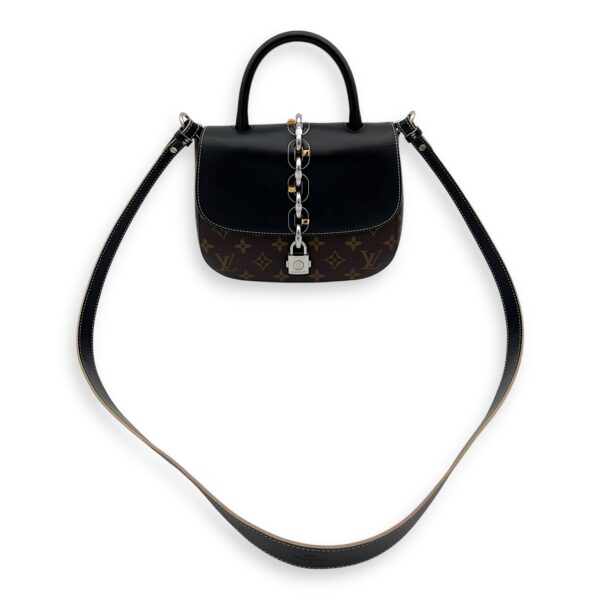 Chain It Top Handle Bag Brown in Monogram Coated Canvas, Silver hardware - Image 16