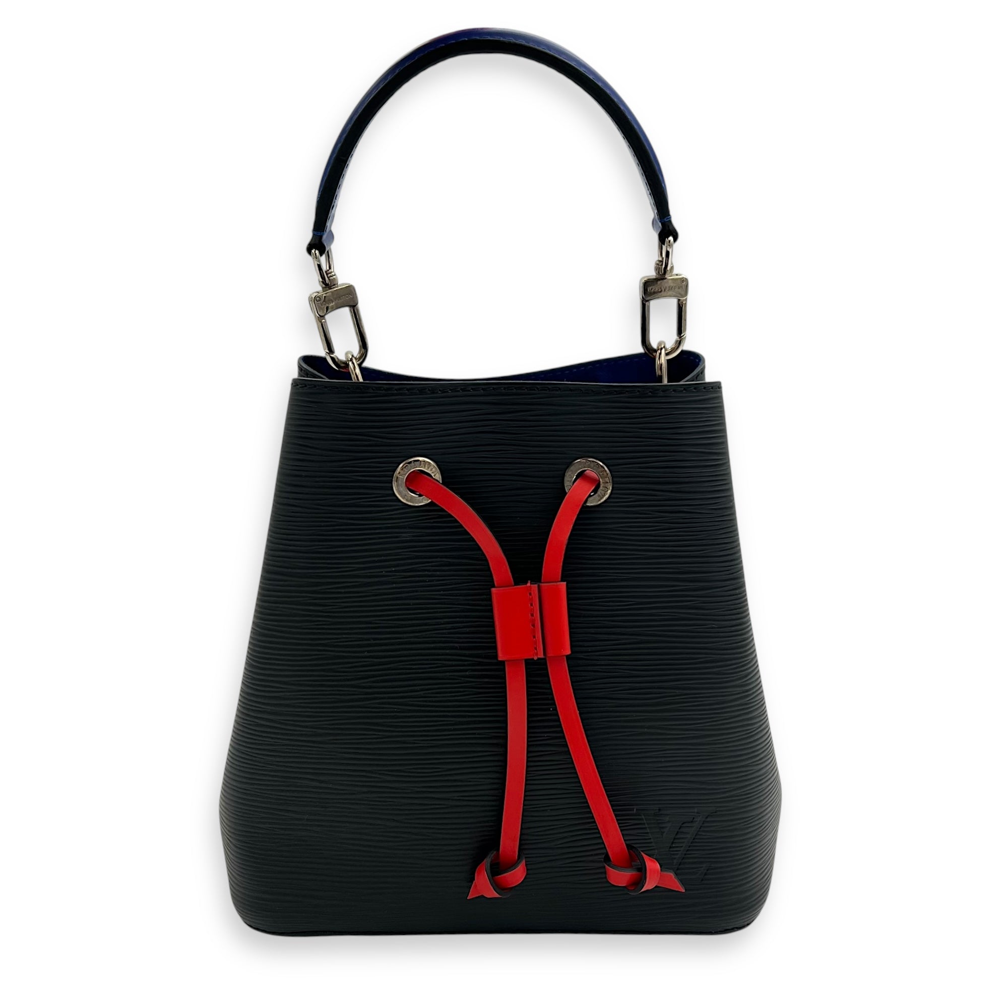 NeoNoe Shoulder Bag BB Black in Epi Leather, Silver hardware