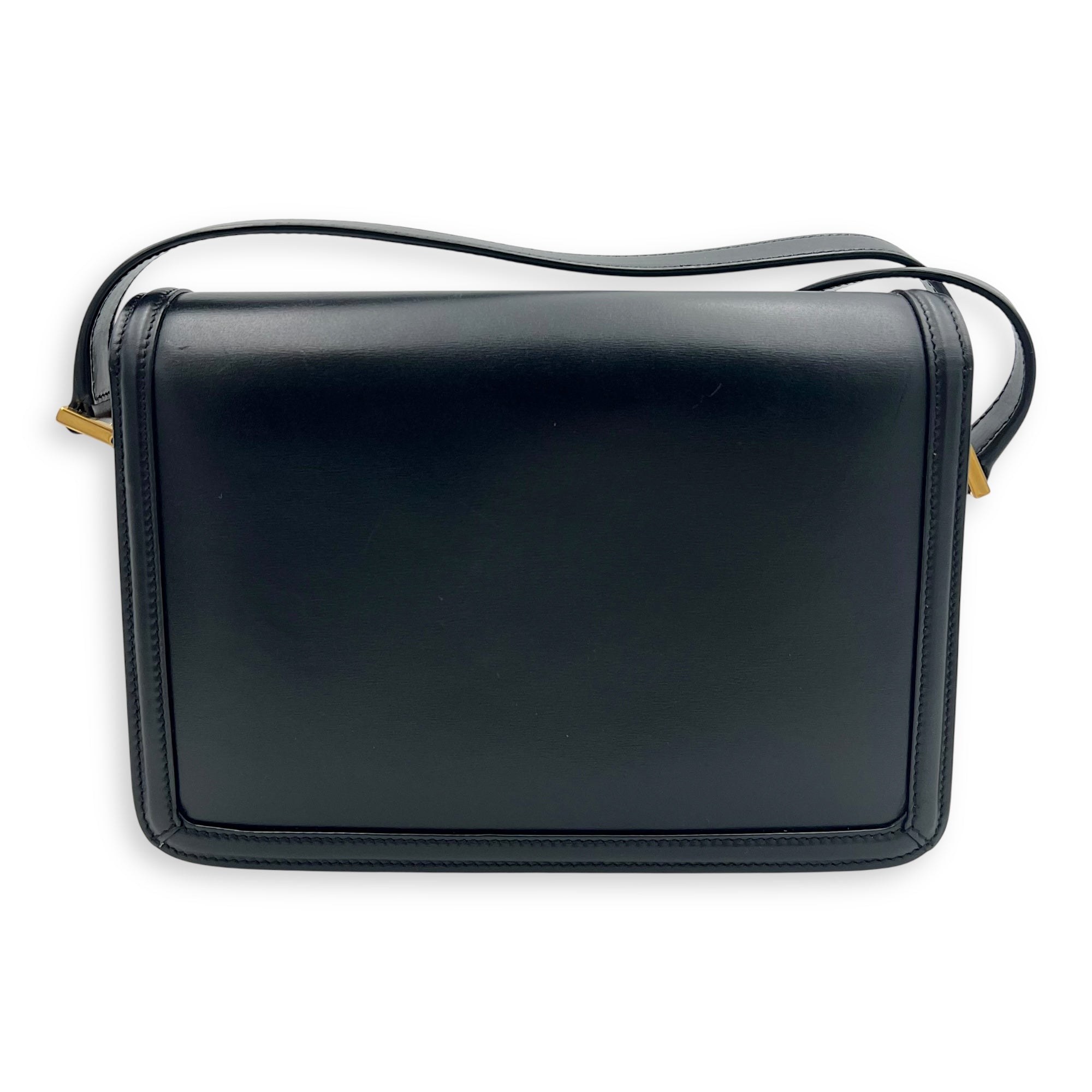 Solferino Shoulder Bag Black & White in Calfskin, Gold hardware - Image 3