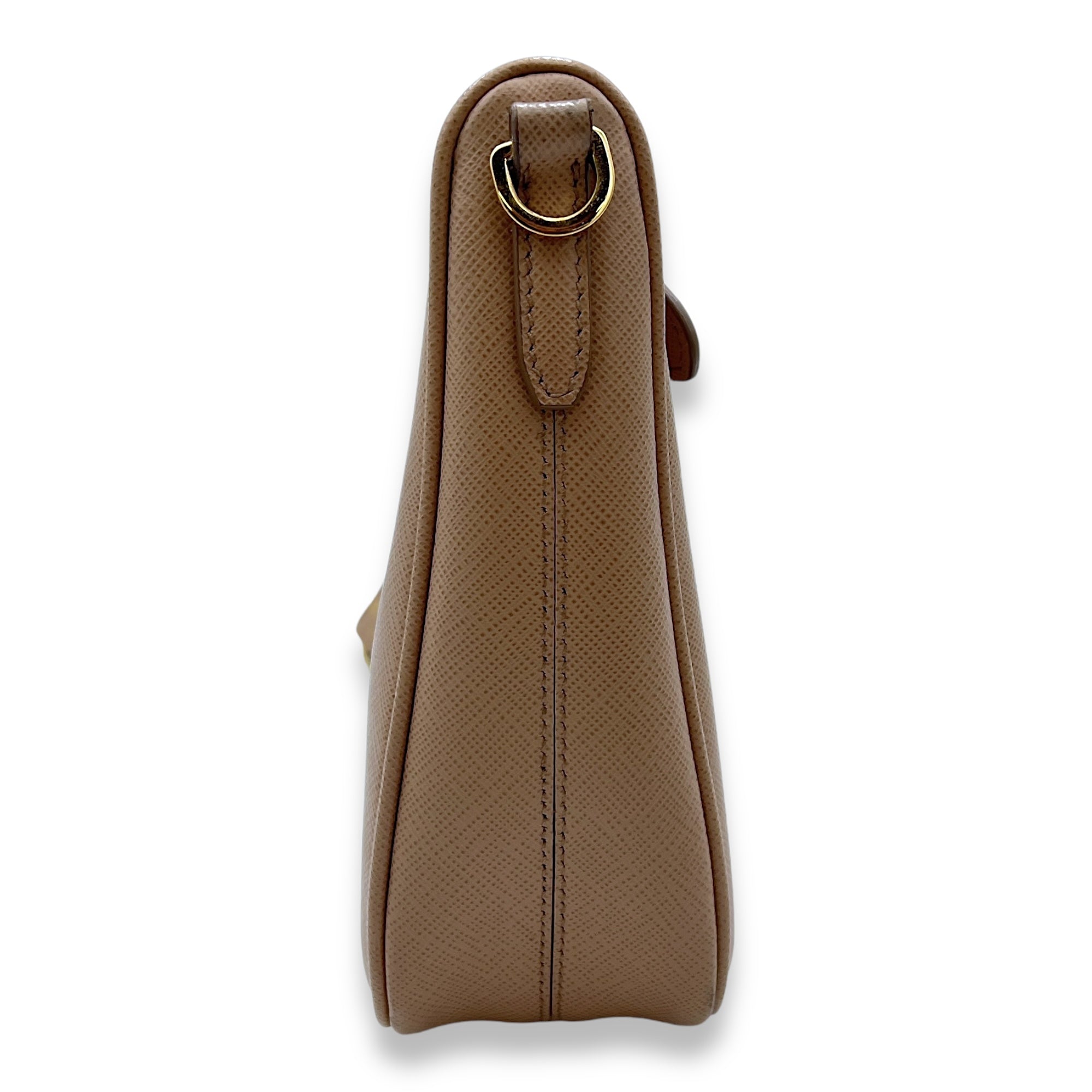 Re-Edition 2005 Crossbody bag in Saffiano leather, Gold Hardware - Image 4