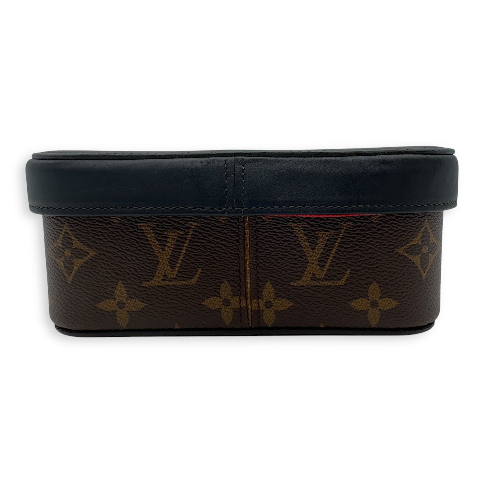 LV Brown Box in Monogram Coated Canvas - Image 4