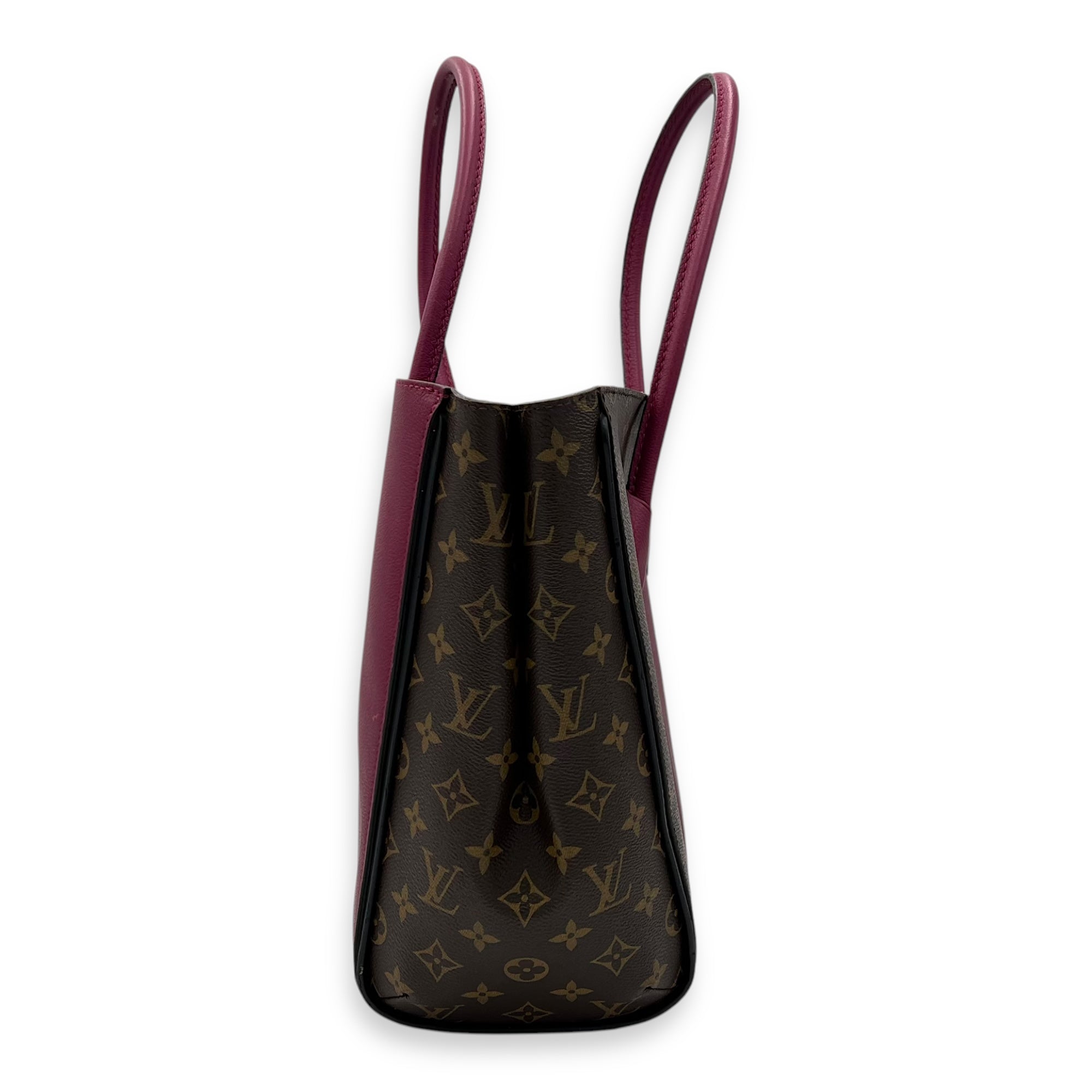 Kimono Top Handle Bag MM Brown in Monogram Coated Canvas, Gold hardware - Image 4