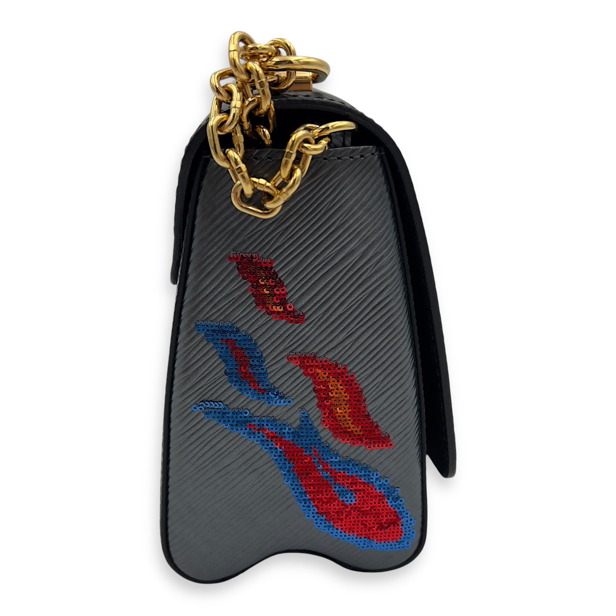 Twist Shoulder Bag MM Black in Epi Leather, Gold hardware - Image 4