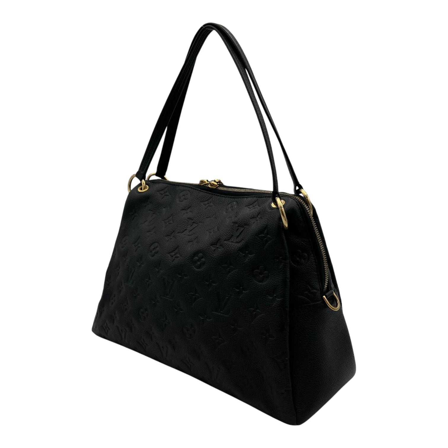 Ponthieu Black Top Handle Bag in Monogram Empreinte Leather, Gold hardware - Image 5