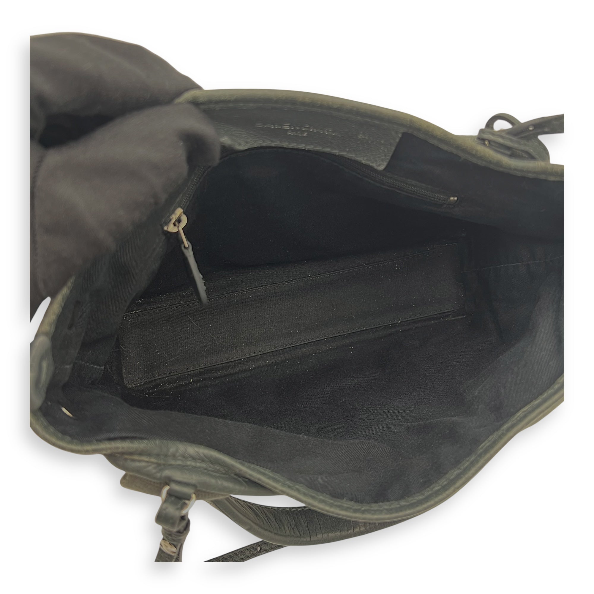 Cabas XS Grey Tote Bag in Calfskin, Silver hardware - Image 8