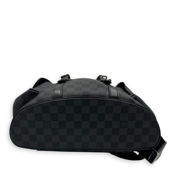 Christopher Backpack Graphite in Coated Canvas, Silver hardware - Image 6