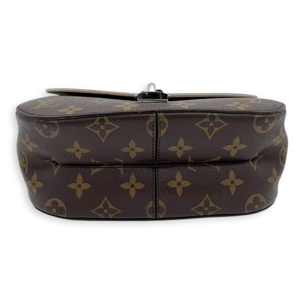 Chain It Top Handle Bag Brown in Monogram Coated Canvas, Silver hardware - Image 6
