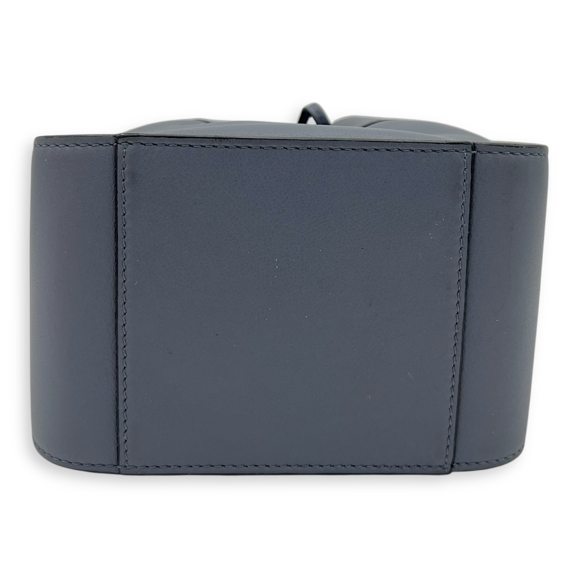 Hammock Mini Blue Shoulder Bag in Calfskin, Silver hardware - Image 6