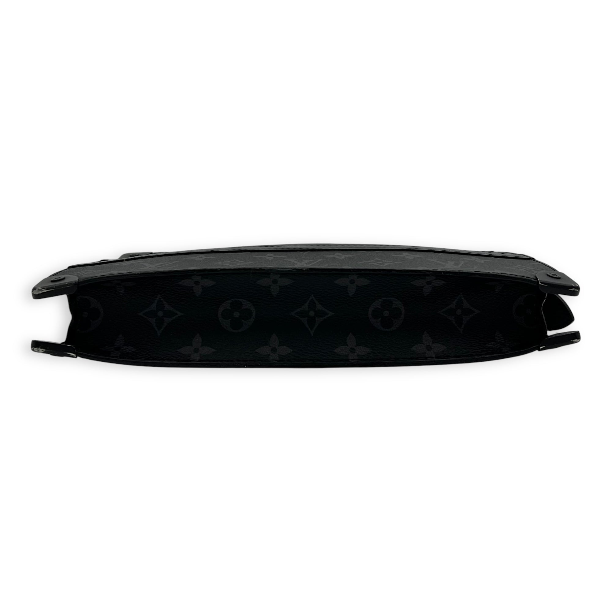 Trunk Pouch Black in Monogram Coated Canvas, Silver hardware - Image 6