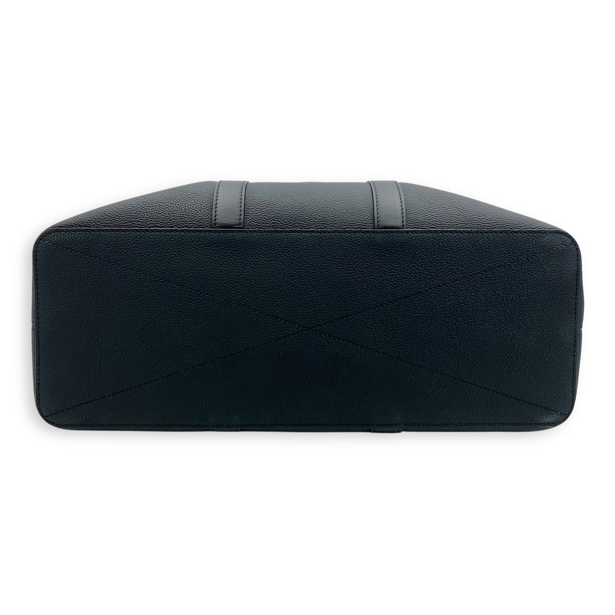 Lock It Black Top Handle Bag in Taurillon Leather, Lacquered Metal hardware - Image 5