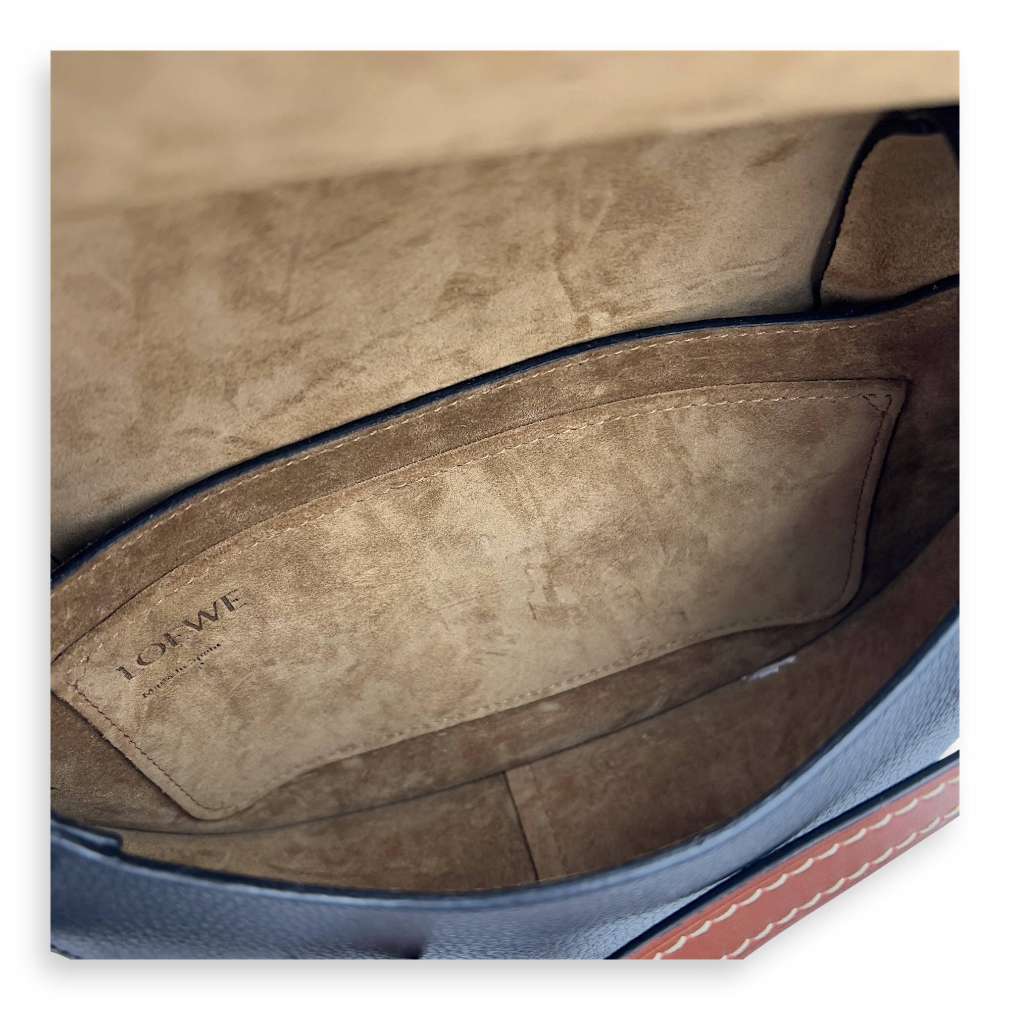 Gate Crossbody Bag Black in Calfskin, Gold hardware - Image 7