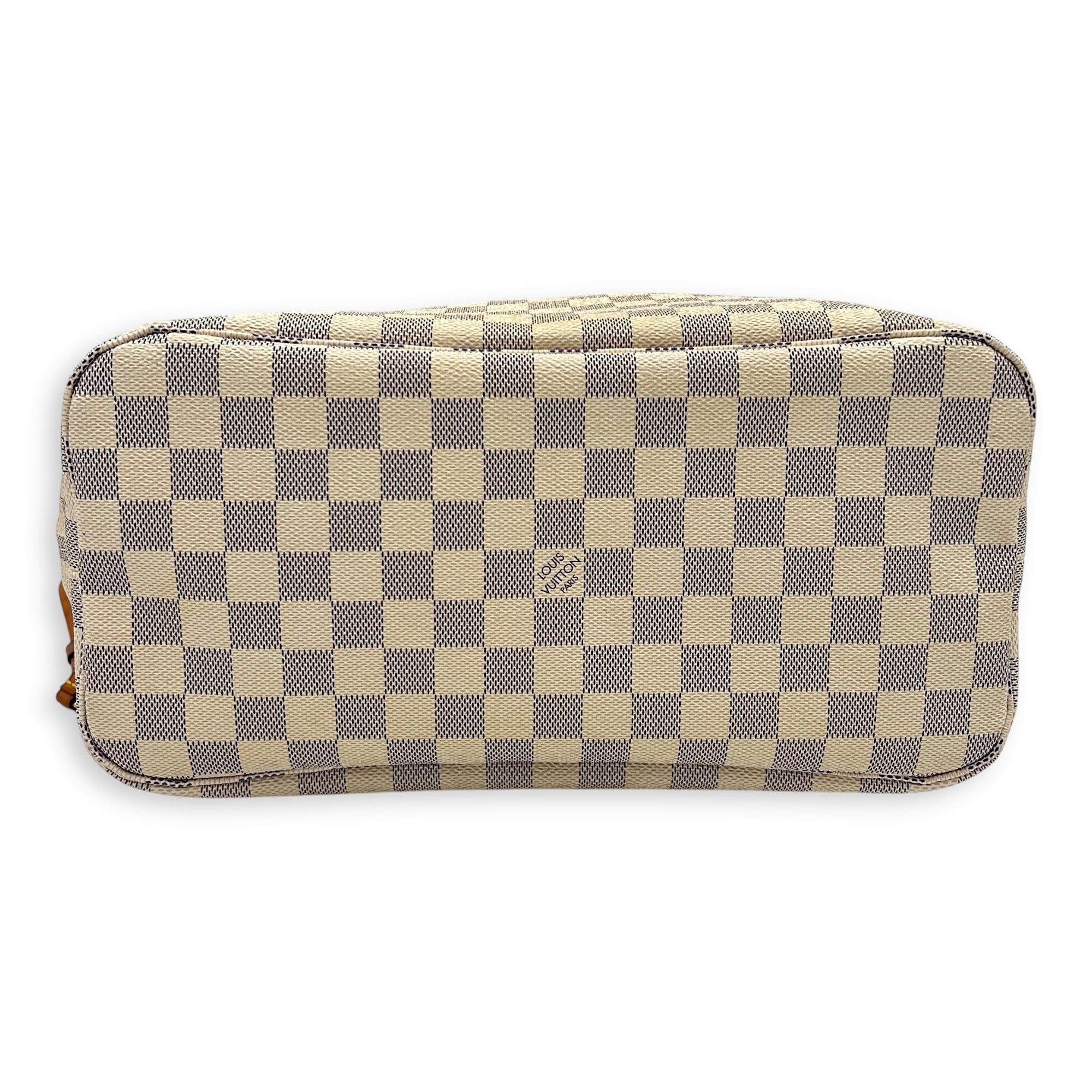 Neverfull Tote Bag White in Coated Canvas, Gold hardware - Image 6