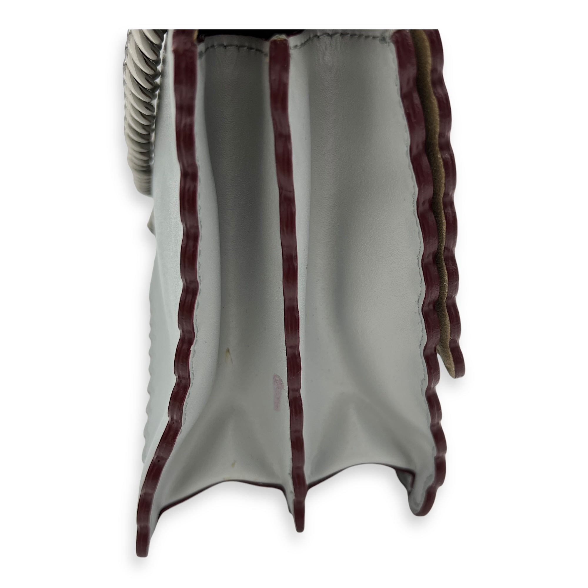 Kan I Small Crossbody bag in Calfskin, Silver Hardware - Image 8