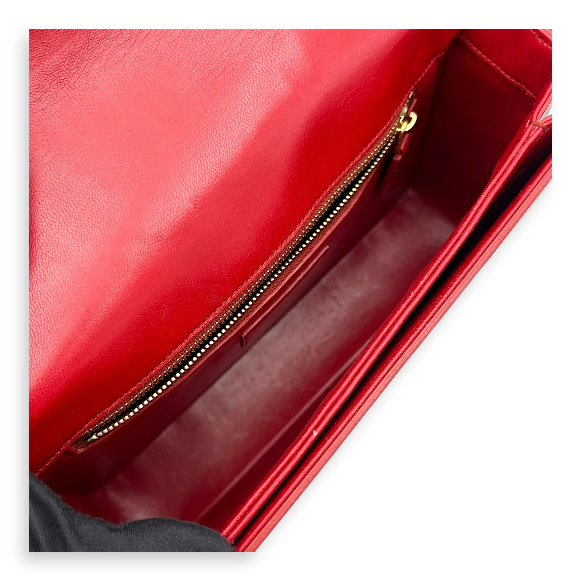 Monogram Universite Crossbody Bag Red in Python Leather, Gold hardware - Image 9