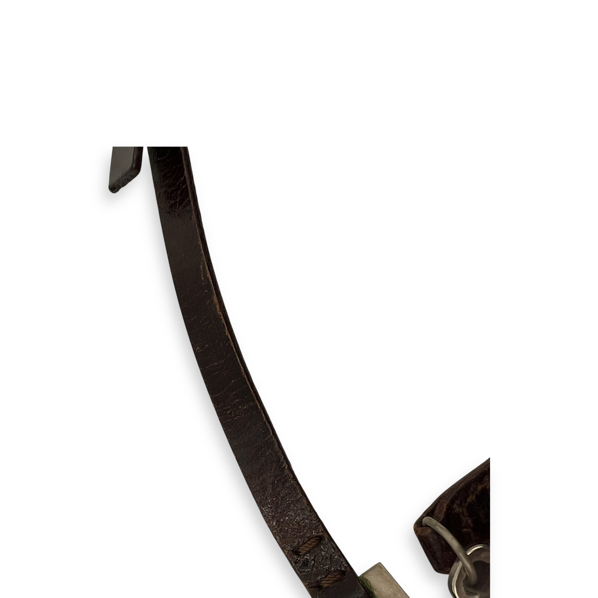 Logo Shoulder Bag Brown in Canvas, Silver hardware - Image 9