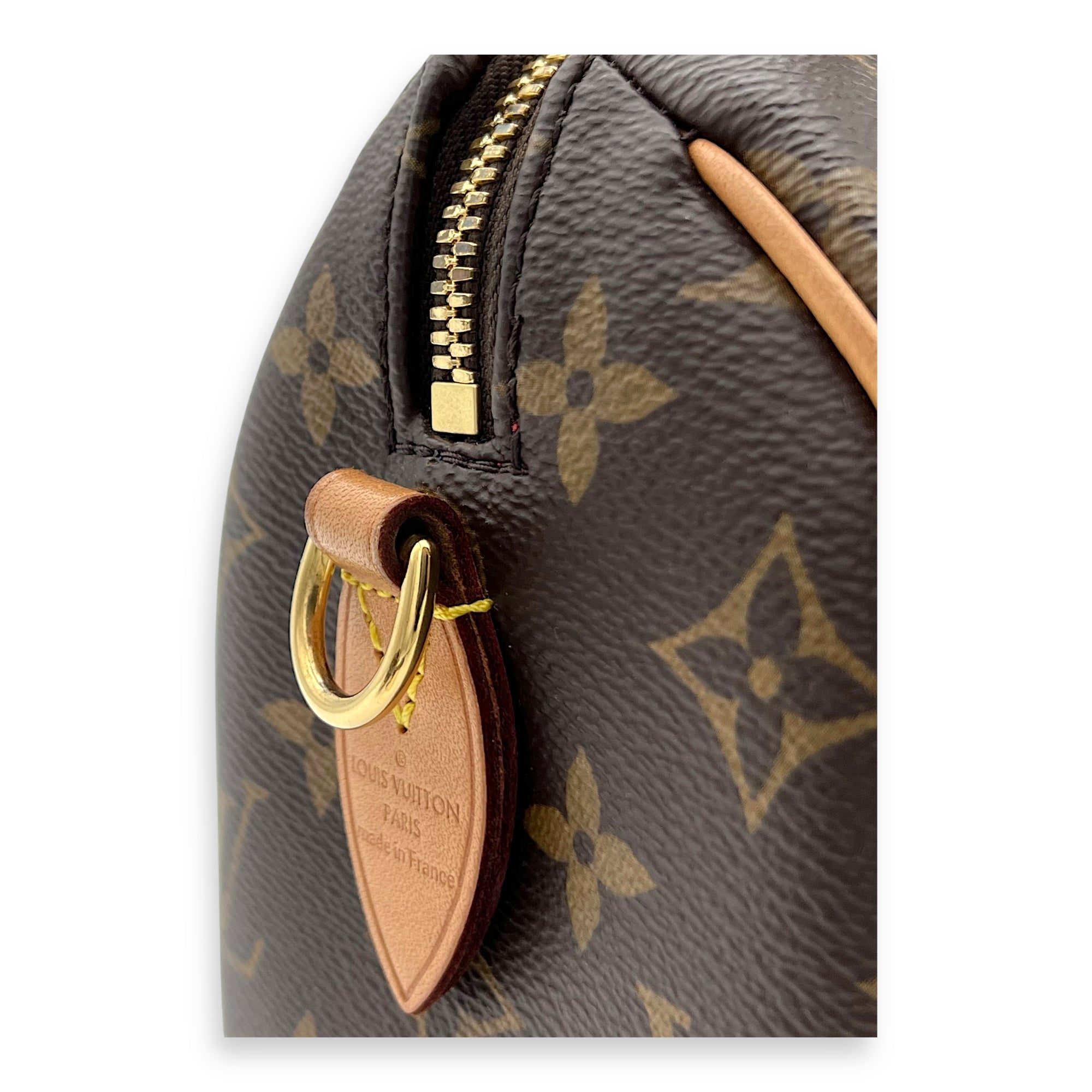 Speedy Bandouliere 20 Brown Top Handle Bag in Monogram Coated Canvas, Gold hardware - Image 9