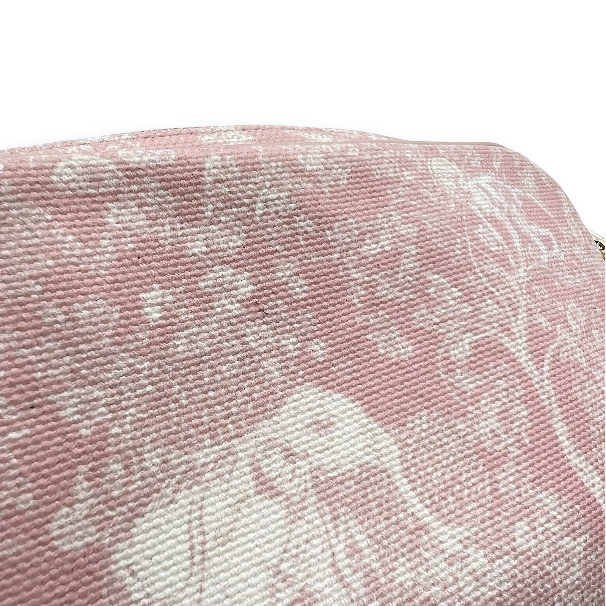 Multi-pouch Crossbody Bag Pink in Canvas, Light Gold hardware - Image 9