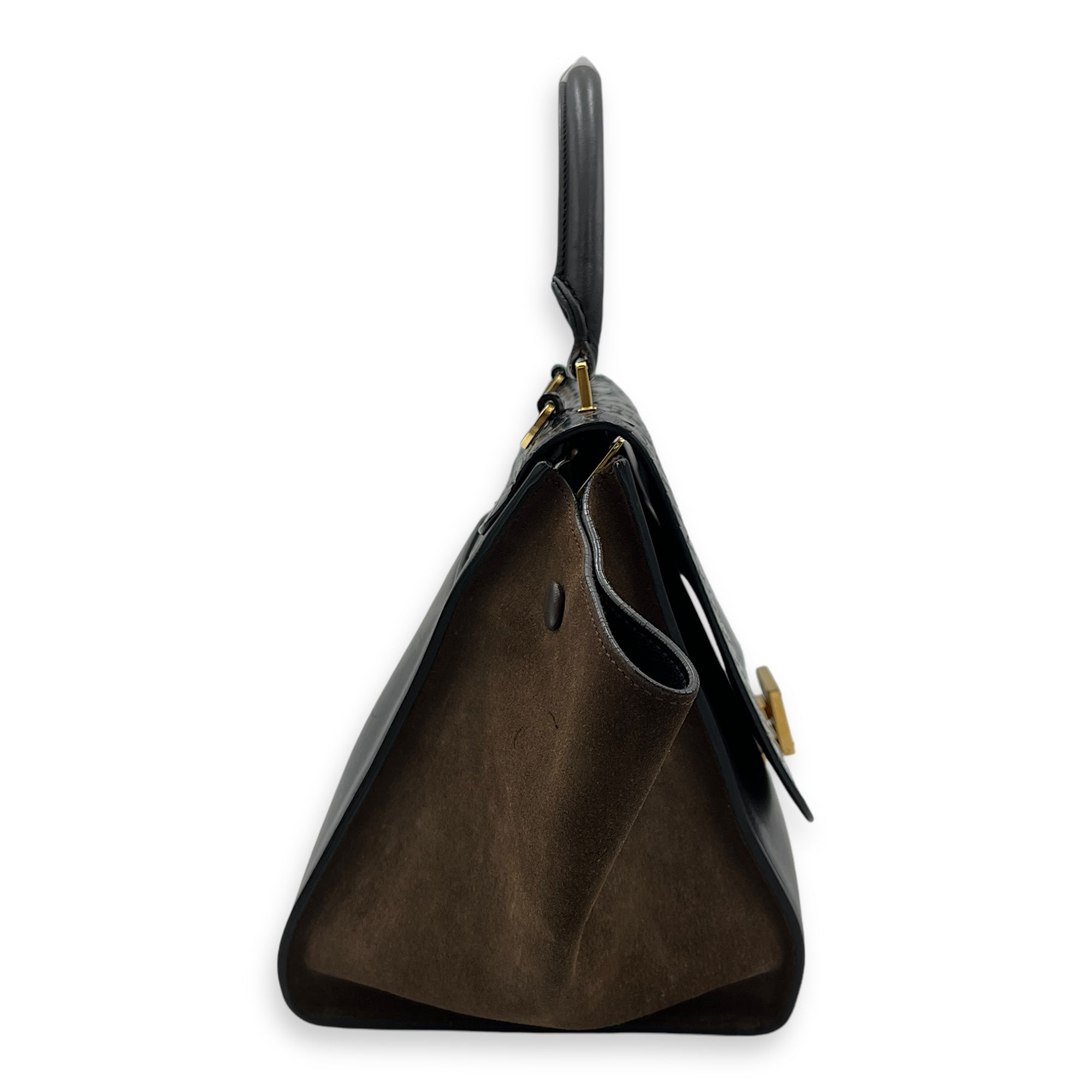 Trapeze Top handle Bag Small Multi-colour in Calfskin , Gold Hardware - Image 3