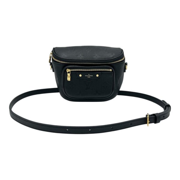 BumBag Belt Bag Black in Empreinte Leather, Gold hardware - Image 10
