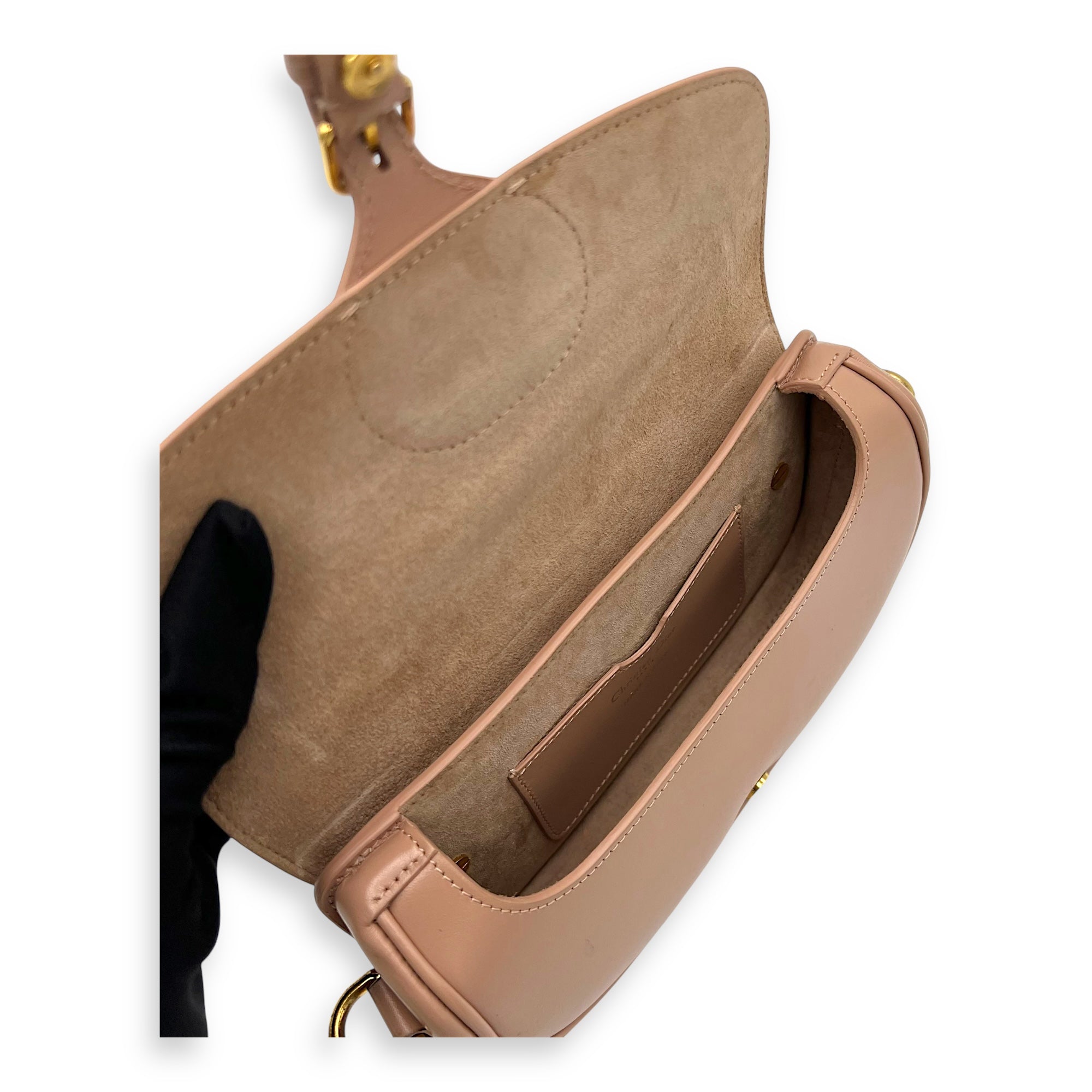 Bobby Shoulder Bag Pink in Calfskin, Gold hardware - Image 10