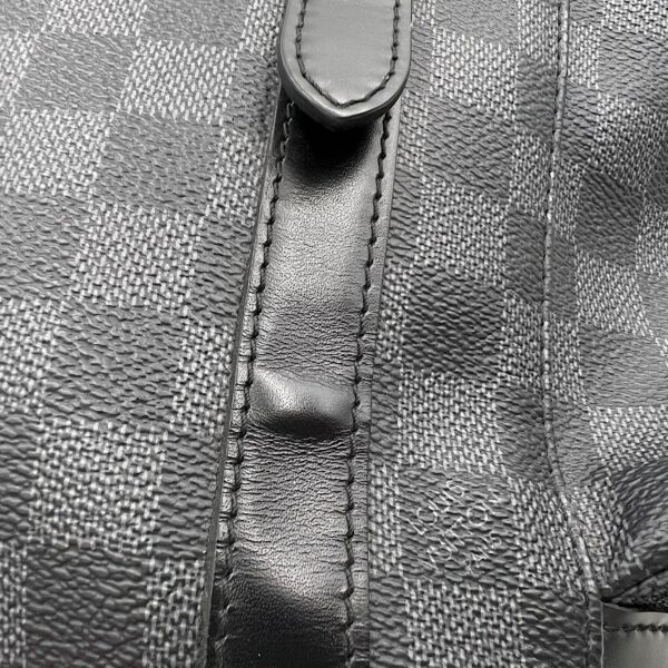 Christopher Backpack Graphite in Coated Canvas, Silver hardware - Image 10