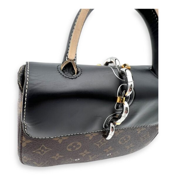 Chain It Top Handle Bag Brown in Monogram Coated Canvas, Silver hardware - Image 15