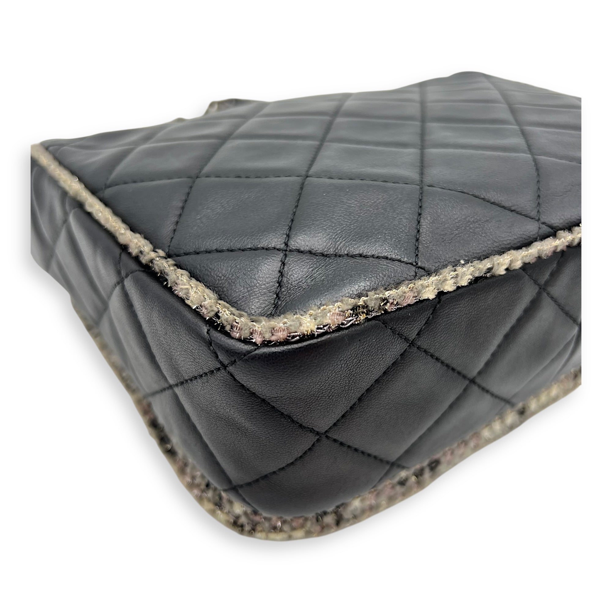 CC Crossbody Bag Black in Calfskin, Mixed hardware - Image 11