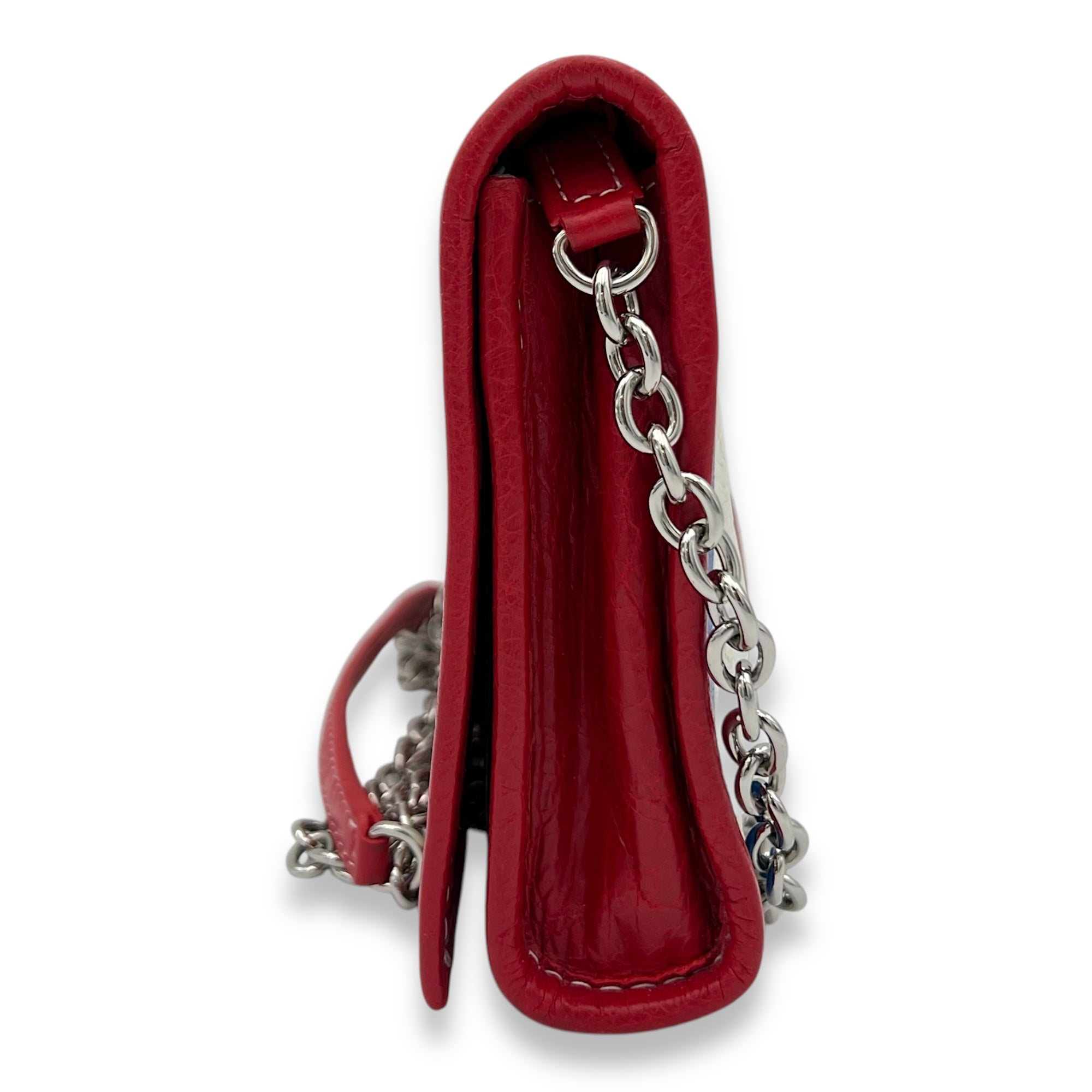 Bazar Crossbody Bag Multi-colour in Calfskin, Silver hardware - Image 5