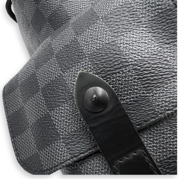 Christopher Backpack Graphite in Coated Canvas, Silver hardware - Image 12