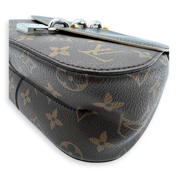 Chain It Top Handle Bag Brown in Monogram Coated Canvas, Silver hardware - Image 14