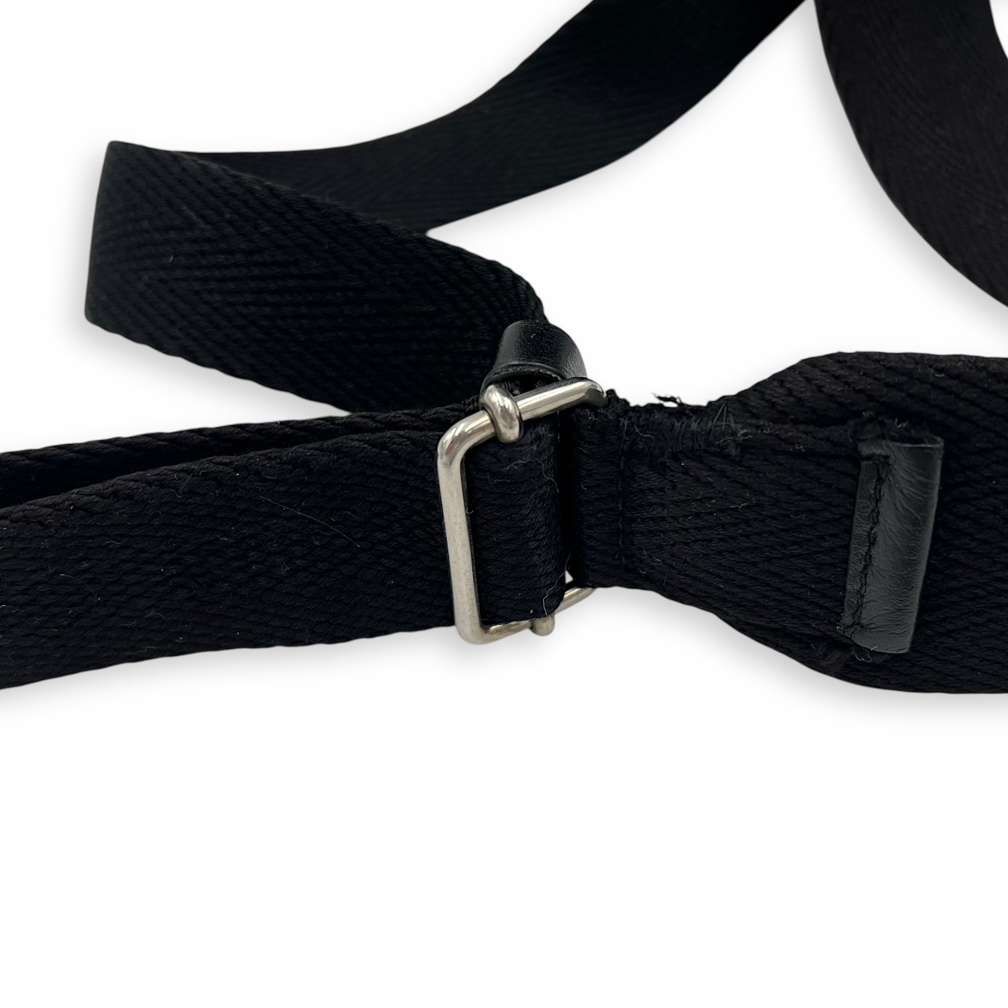 Logo Backpack Black in Calfskin, Silver hardware - Image 14