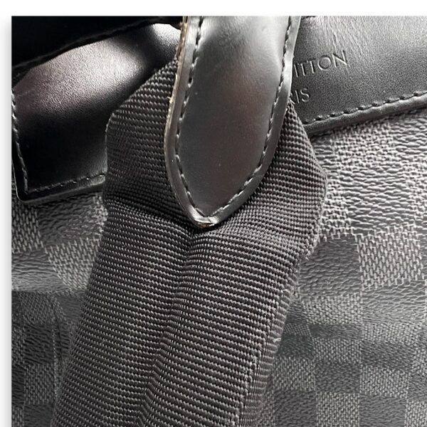 Christopher Backpack Graphite in Coated Canvas, Silver hardware - Image 16